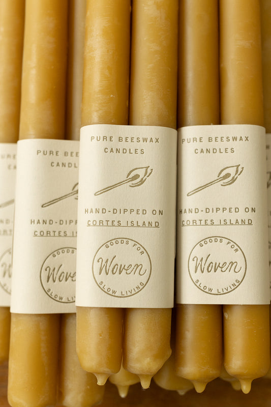 Beeswax Taper Candles
