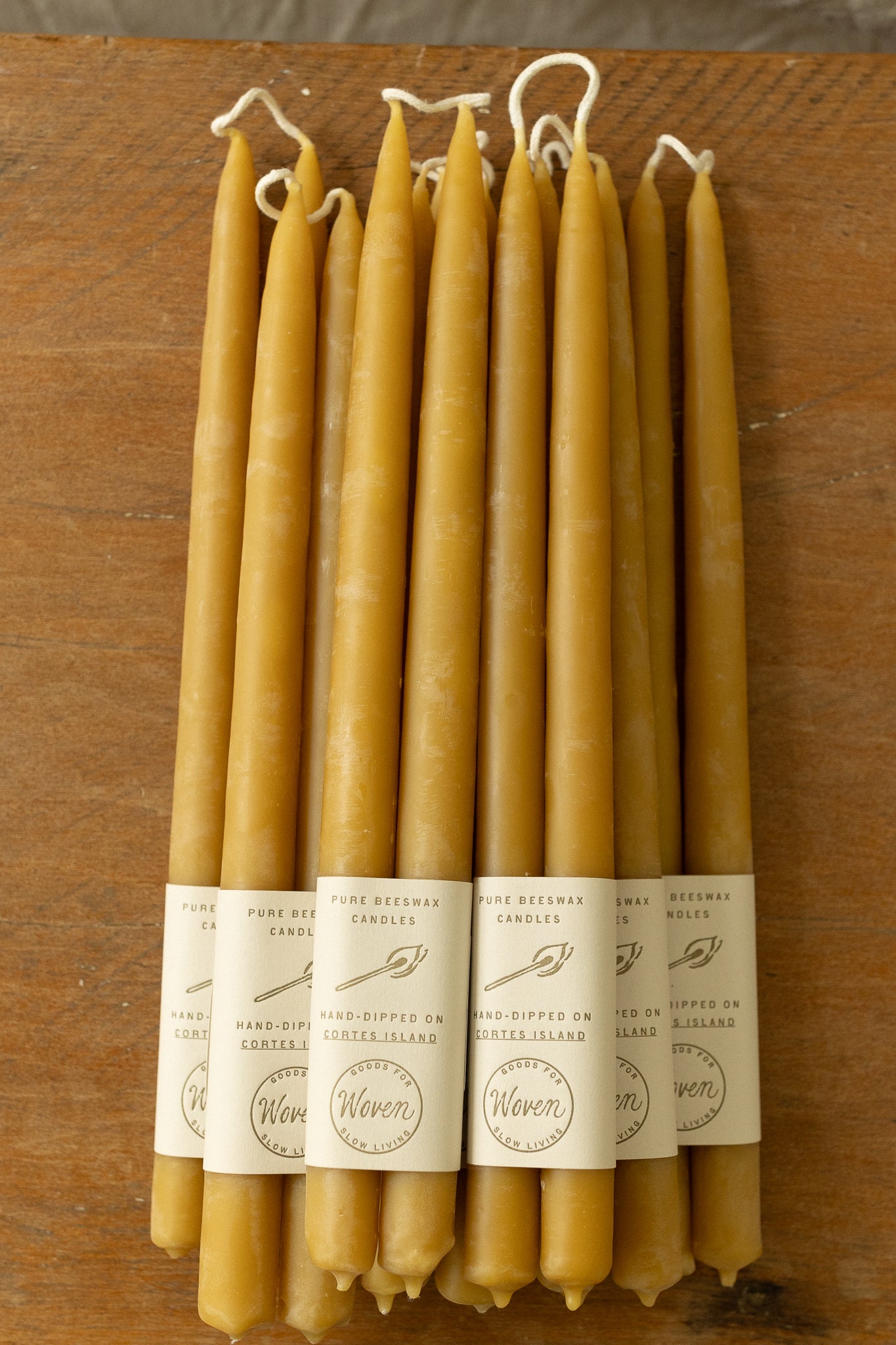 Beeswax Taper Candles